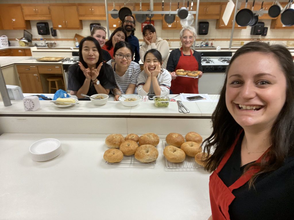 YSU students baking bagels