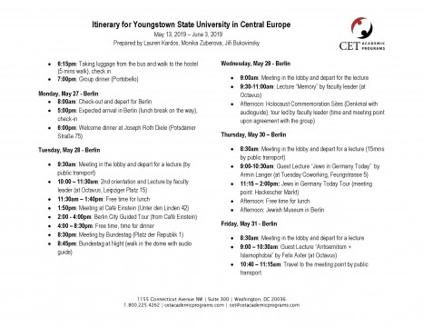 Holocaust and Human Rights Itinerary