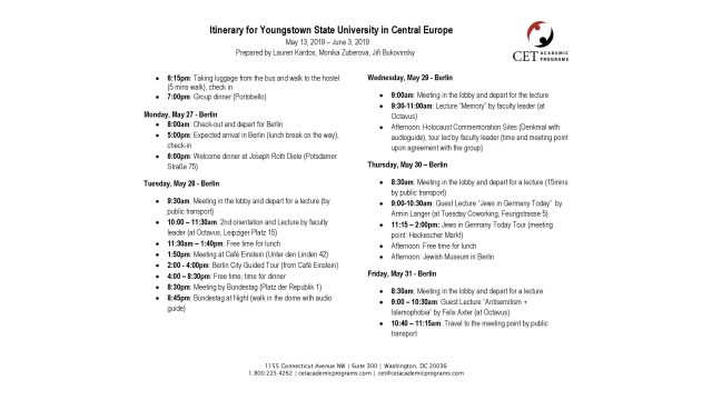 Holocaust and Human Rights Itinerary