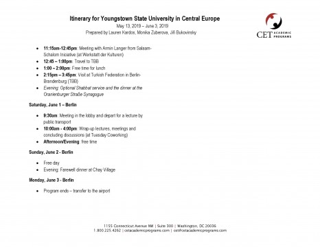 Holocaust and Human Rights Itinerary