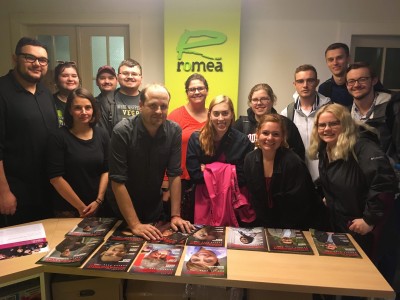 YSU students at the offices of Romani civil rights organization Romea